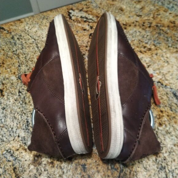 OLUKAI Pahono Lace Up 10216-632U Men\'s Brown /Orange Leather Sneaker Shoes Sz 10 main image 9